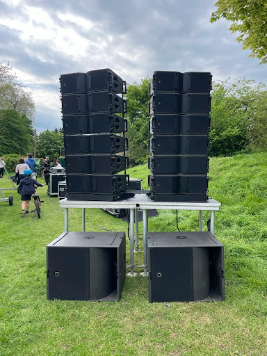 Two L-acoustic speaker set ups