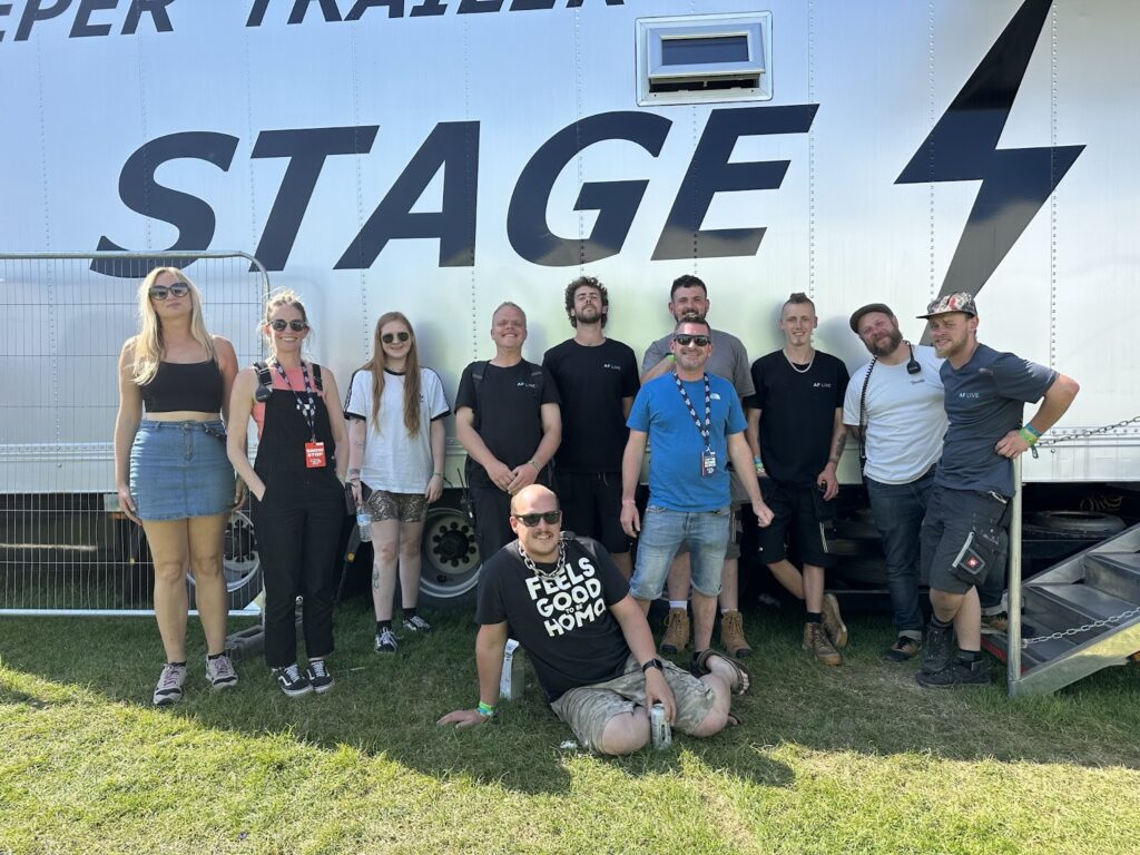 The AF Live team at Brockwell live festival